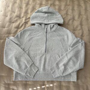 NWT lululemon Scuba Oversized Half-Zip Hoodie Heathered Core Grey - M/L